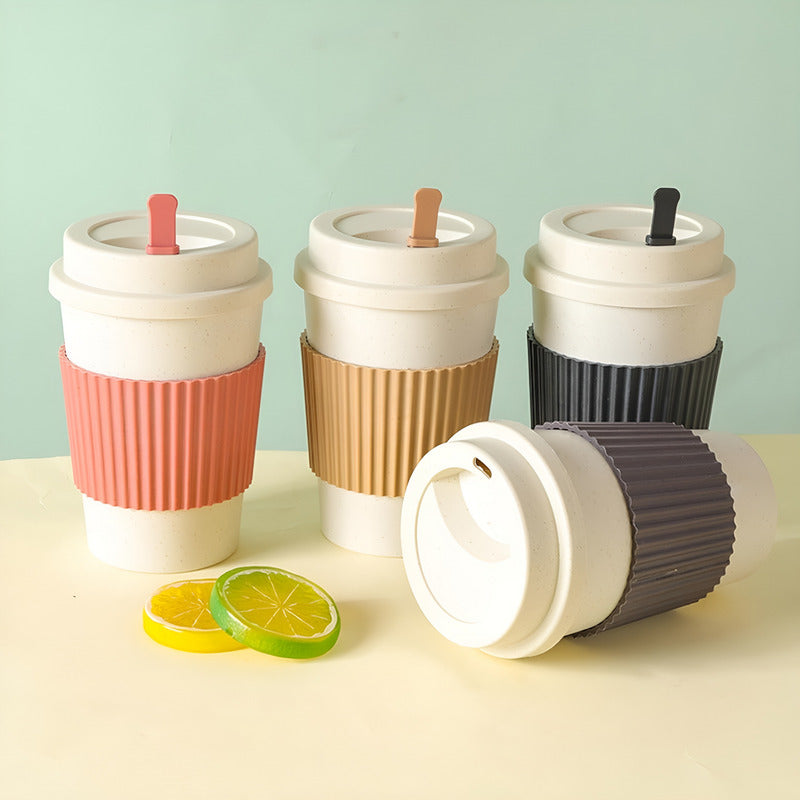 Vasos Para Café Vaso Fibra De Bambu Con Agitador Vasos Te
