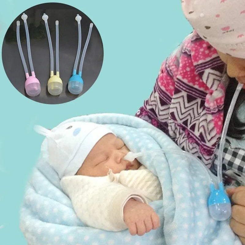 Pack X2 Aspirador Nasal Bebe Aspirador Nasal Con Deposito