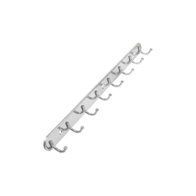 X2 Colgador Perchero Aluminio De Pared Para Toallas Ropa