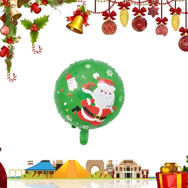 Globos Metálicos Feliz Navidad Decoración Fiesta Globos 682