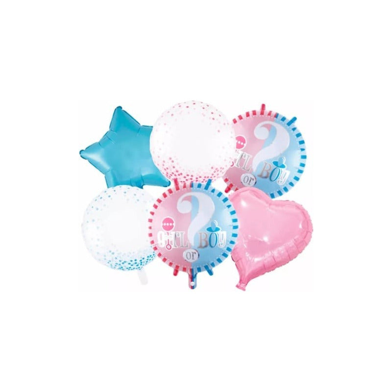 Set Globos Baby Shower Globos Decoracion Revelador Genero