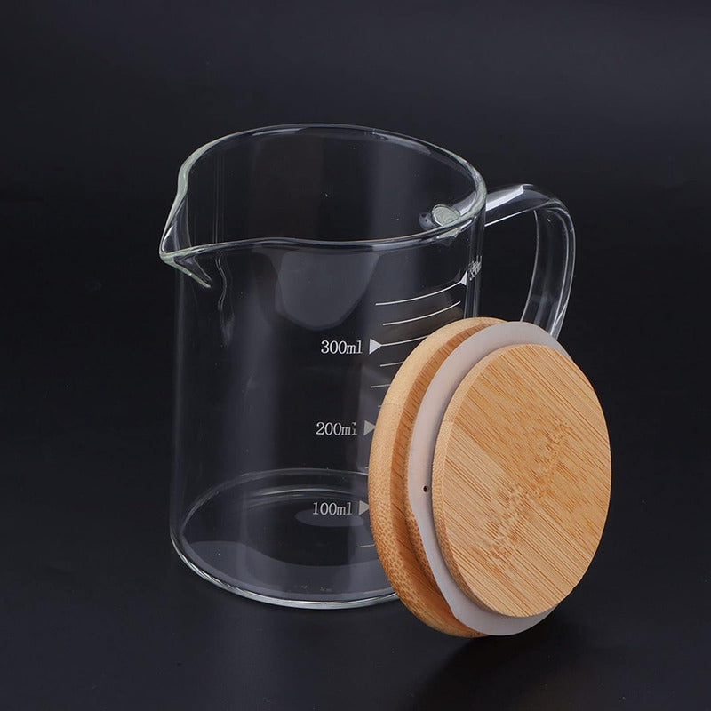 X2 Taza Medidora Con Tapa Taza Medidora Vidrio Taza Medidora
