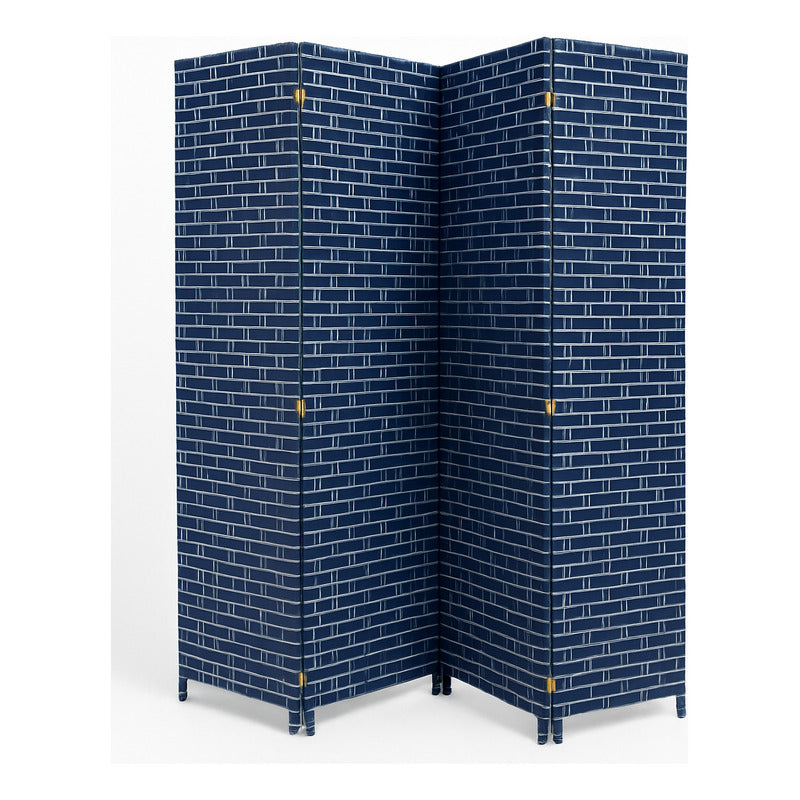 Vitrineon Biombo Separador Ratán Oficina 4 Paneles 180cm