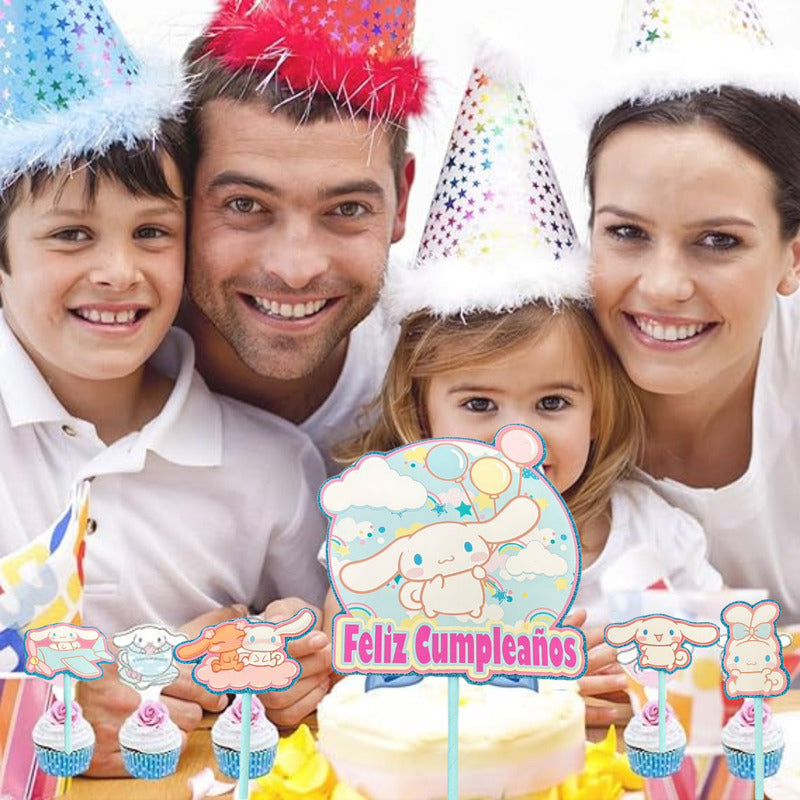 Topper Deco Torta Cotillon Cinnamonroll Cup Cake Fiestas