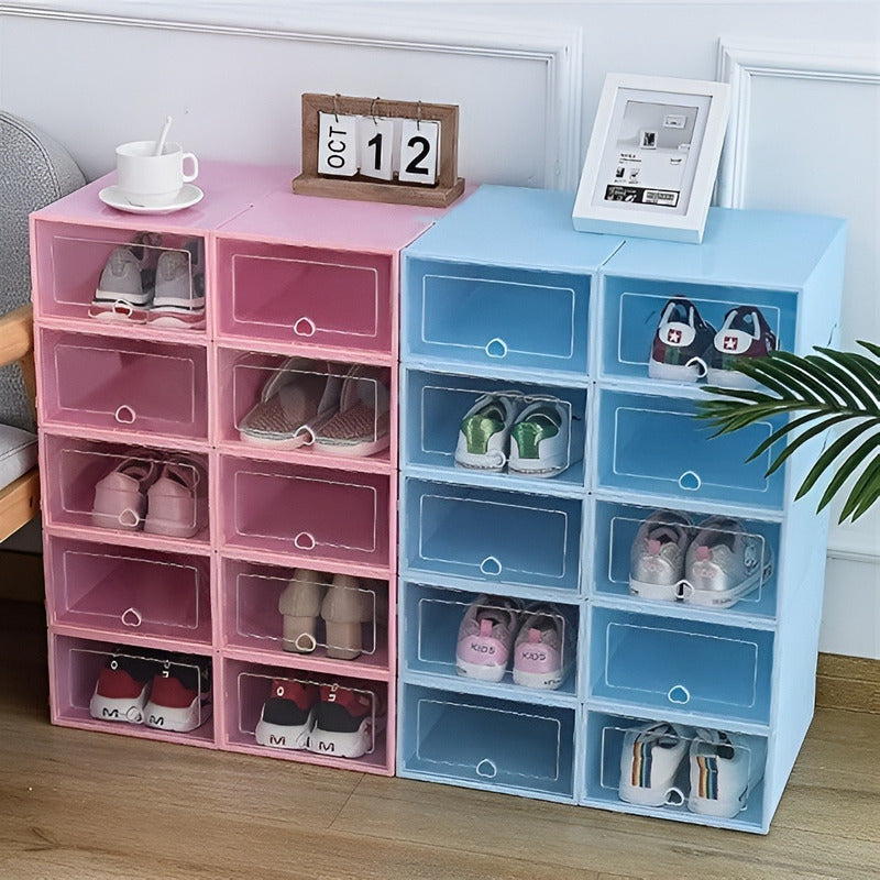 2 Caja Organizadora De Zapatos Cajas De Almacenamiento Cajon