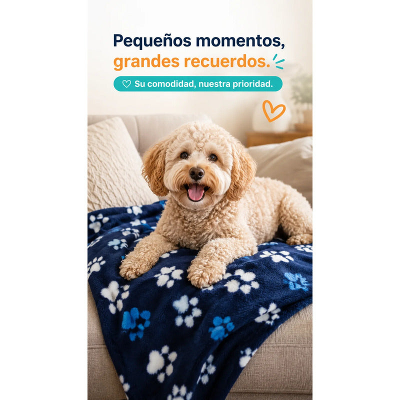 Frazada Manta Polar Mascotas Perros 90x120 Cm Lavable Hogar Multicolor Macho Polar Animalitos Huellas Mascota Perros Manta Frazada Suave Lavable Sofa Cama Auto Viaje