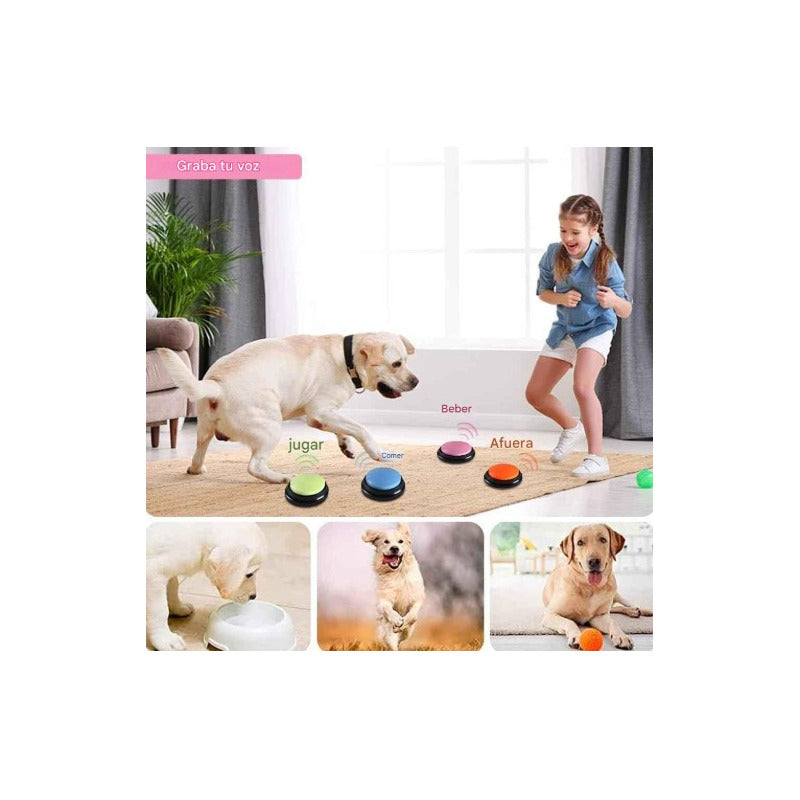 Boton Entrenamiento Botón De Grabación De Voz Perro Mascota