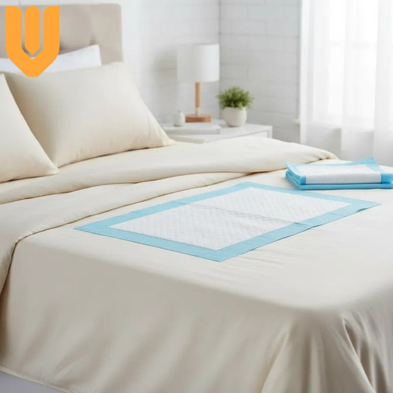 60 Almohadillas Desechable Bebe Protector Cama Bebe 45x60
