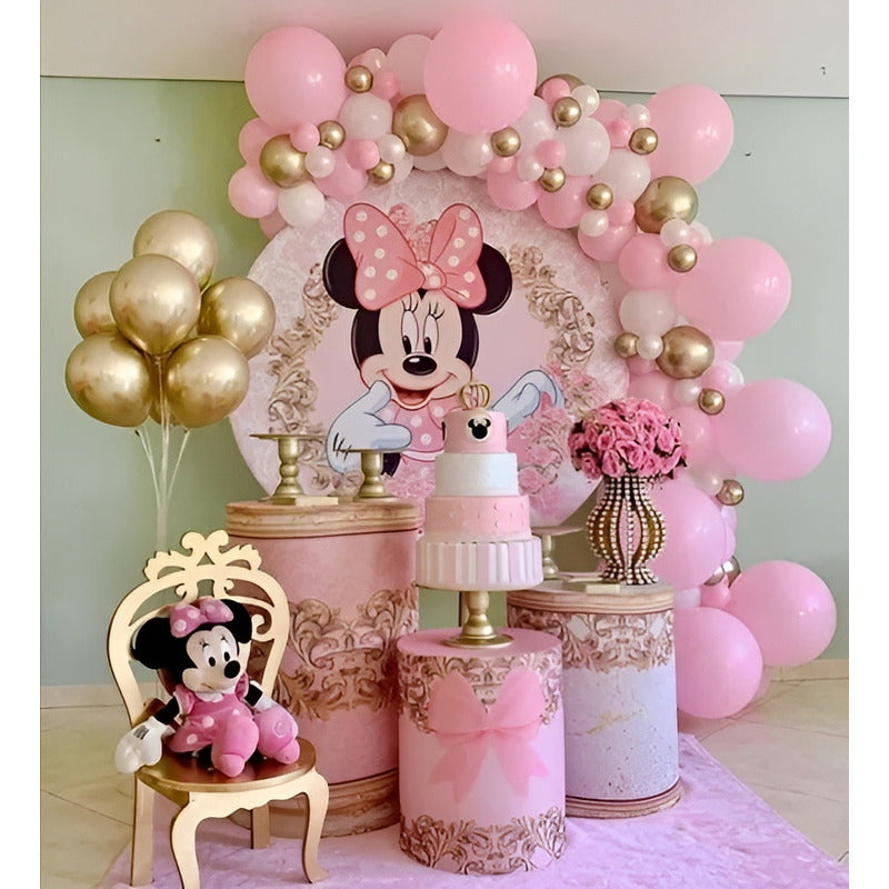 Topper Cumpleaños Torta Cotillon Cup Cake Minnie Mouse