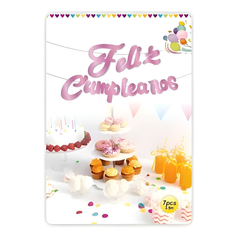 Decoración Cumpleaños Feliz Cumpleaños Banderines Cumpleaño
