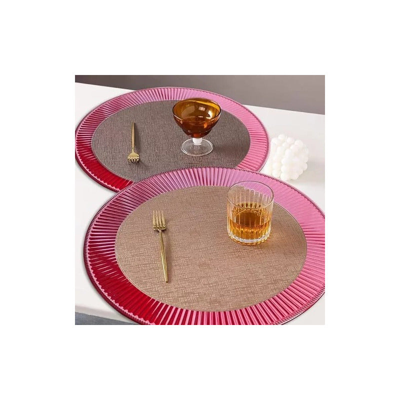 Plato Base Rojo Vajilla Navidad Juego De Platos Rojos 33cm