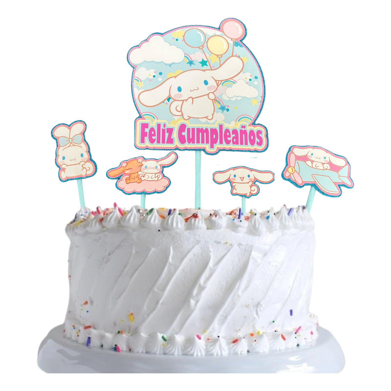 Topper Deco Torta Cotillon Cinnamonroll Cup Cake Fiestas