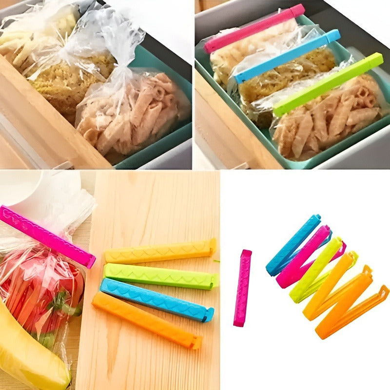 X10 Clips Bolsas Sellado Facil Pinzas Sellado Bolsa Alimento