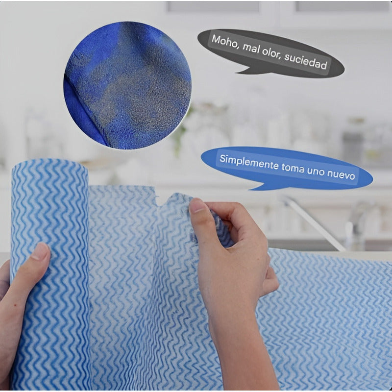 100 Paño Absorbente Cocina Paño Desechable Paño Reutilizable