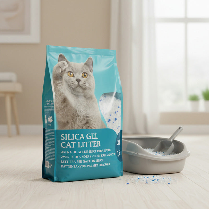 Arena Cristal Gato Silica Arena Gatos Cristales Gel 1.5 Kg