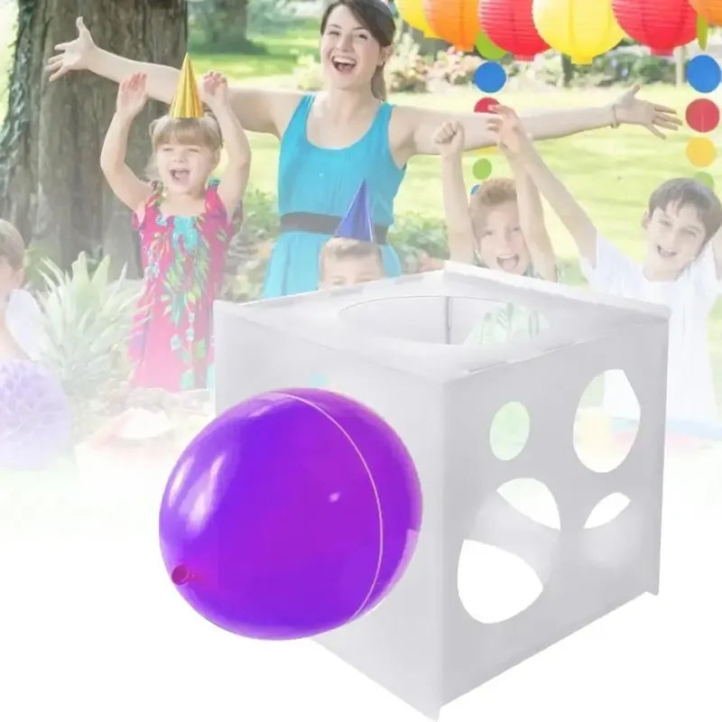 Calibrador De Globos Caja Calibrador Para Globos Plegable Blanco