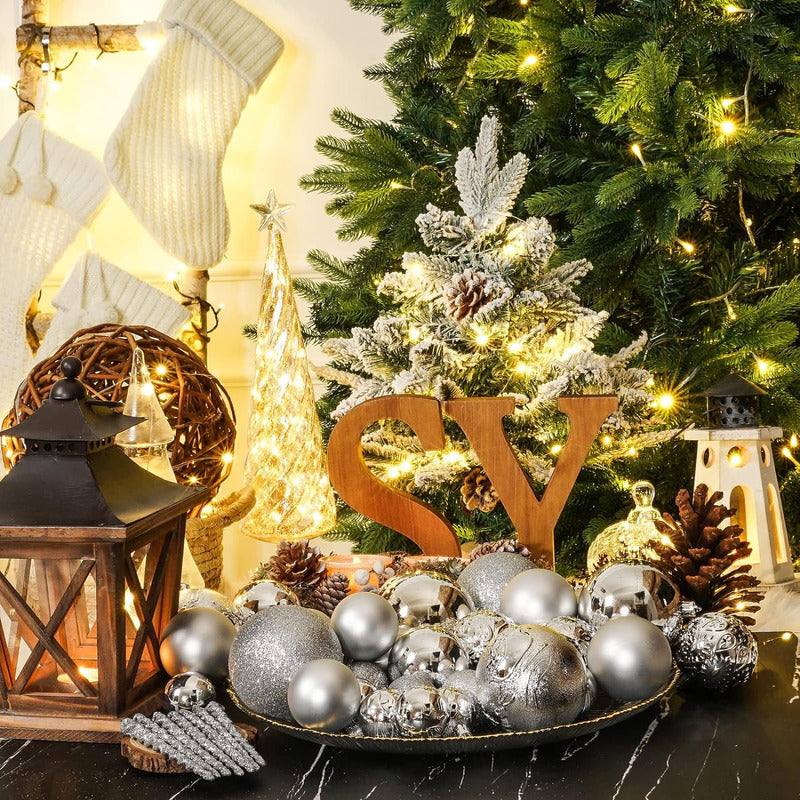 Esferas Navidad 5 Cm Brillante Mate 20 Unid Vitrineon Cl