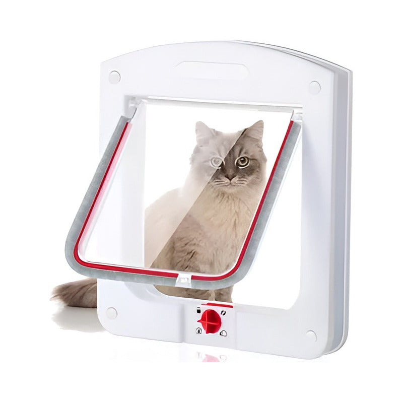 Puerta De Paso Para Gatos Y Perros, Puerta Blanca Para Mascotas Puerta Para Mascotas Puerta Gatera Puerta Abatible Perro
