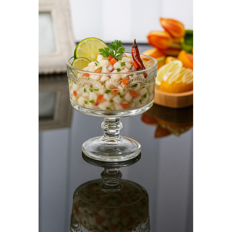 X6 Copa Ceviche Mojito Coctel Copas Vidrio Copa Transparente