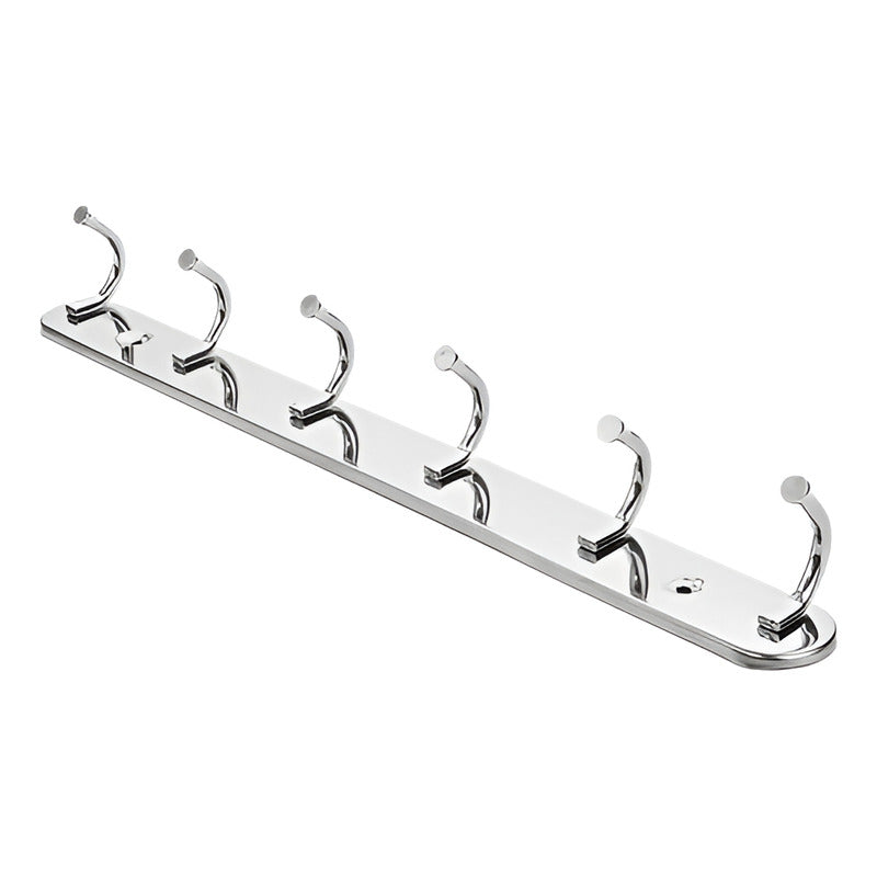 8 Colgador Perchero Aluminio De Pared Colgador Ropa Multiuso