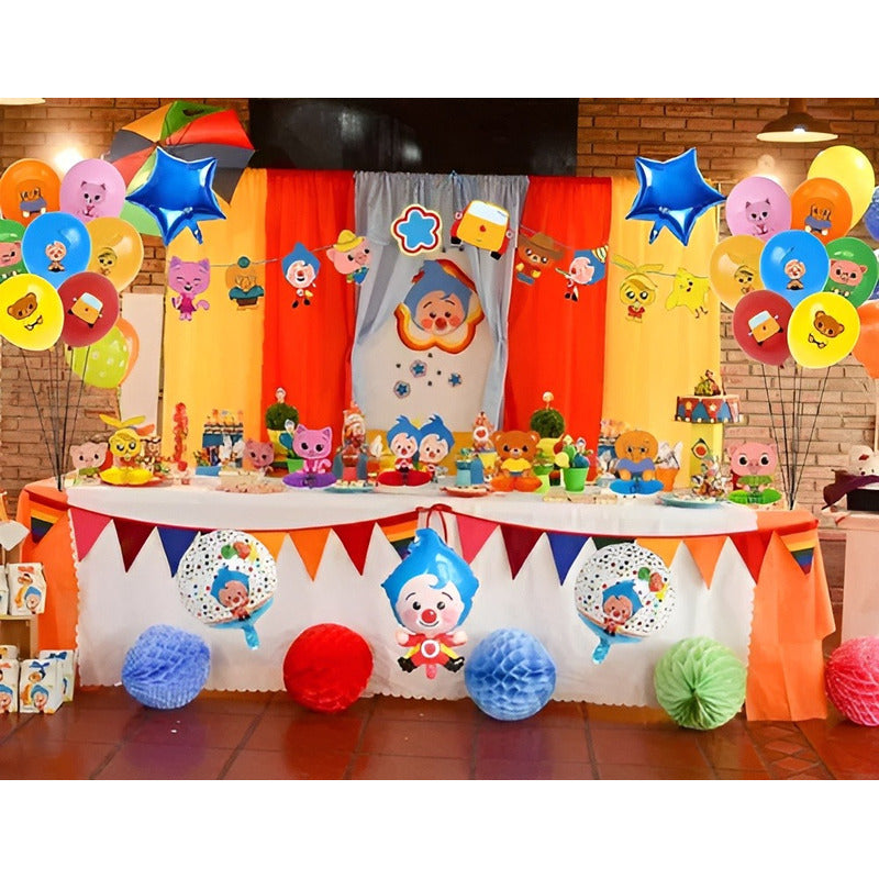 2 Mantel De Cumpleaños Plim Plim Mantel Decoracion Plim Plim