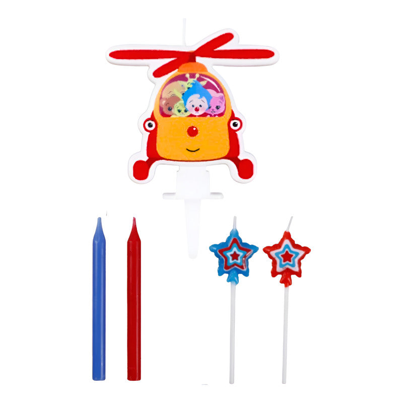 Set 7 Velas Plim Plim Feliz Cumpleaños Vela Plim Plim Fiesta