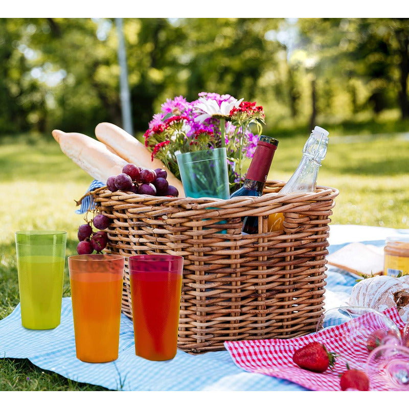 10 Vasos Plastico Reutilizables Vasos De Colores Vaso Fiesta