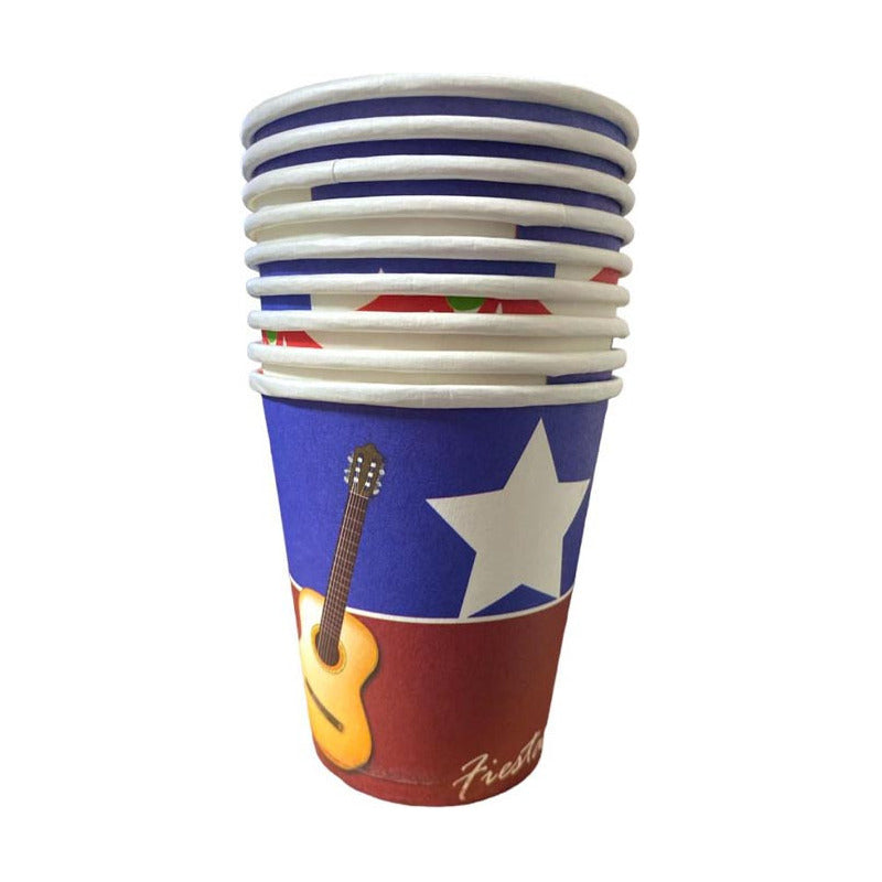 Set Vasos Servilletas Platos Decoracion Fiestas Patrias 458