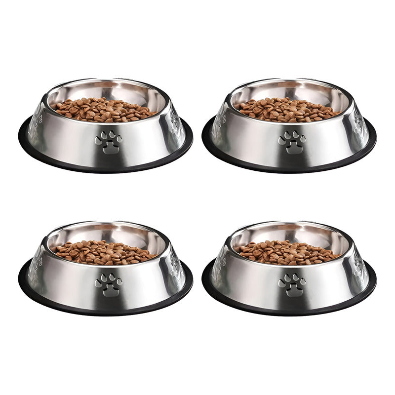 X4 Comedero Perro Platos Para Perros Gatos Mascotas 26cm