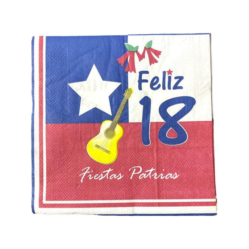 Set Vasos Servilletas Platos Decoracion Fiestas Patrias 458
