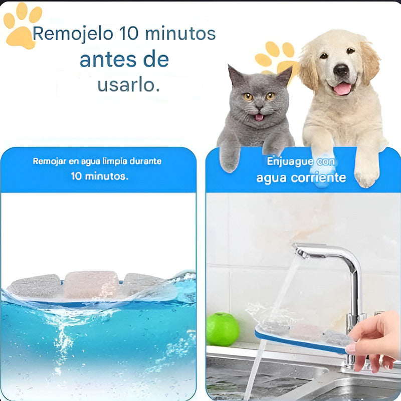 4 Filtro Fuente Agua Gato Filtro Bebedero Perro Dispensador