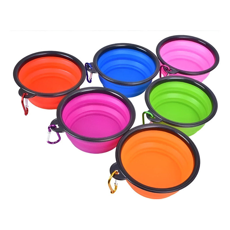 Plato De Goma Plegable Portatil Plato Mascotas Portatil 833