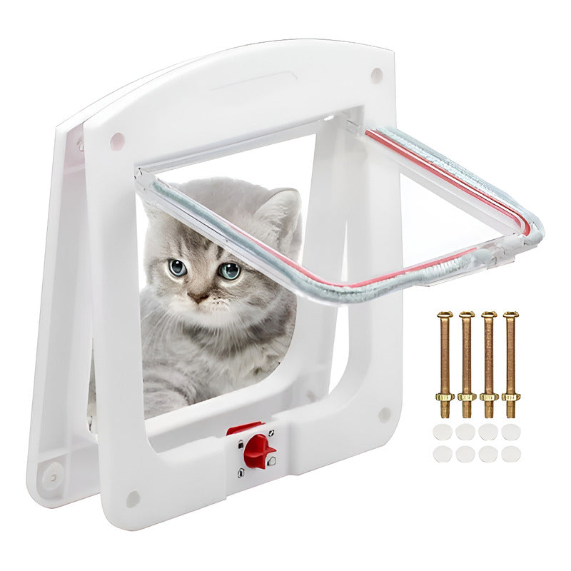 4 Puerta Para Mascotas Puerta Gatera Puerta Abatible Perro