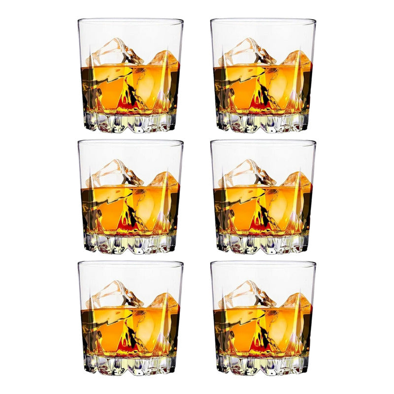 6 Vasos De Whisky Vaso De Vidrio Vaso Whisky Vidrio 300 Ml