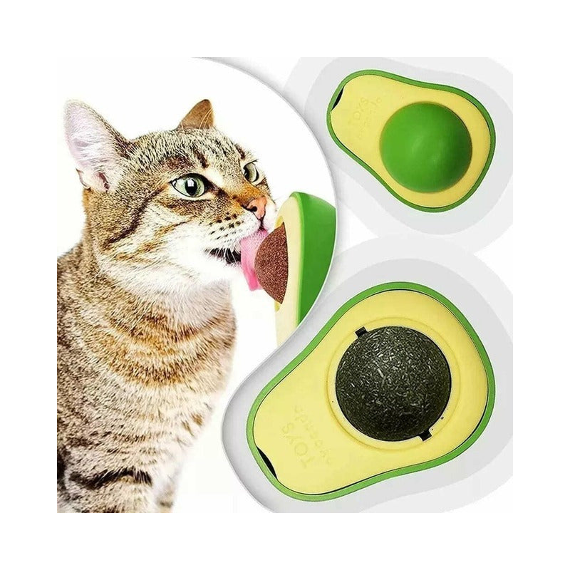 Pack 2 Juguete Catnip Para Gato Bola Giratoria Catnip Hierba