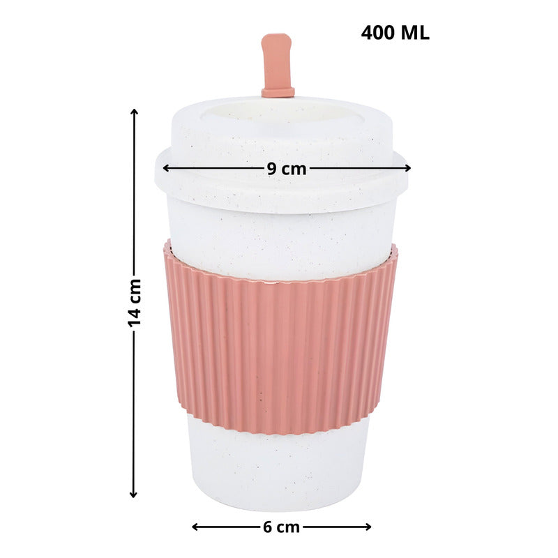 Vasos Para Café Vaso Fibra De Bambu Con Agitador Vasos Te