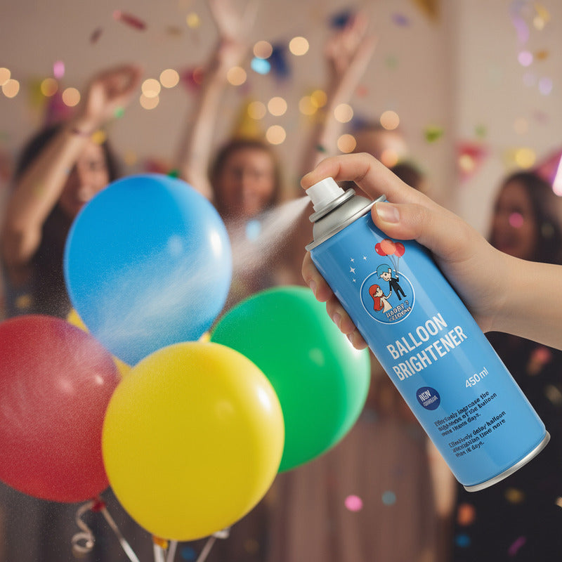 Abrillantador Spray Gel Globos Brillo Intenso Latex Fiesta