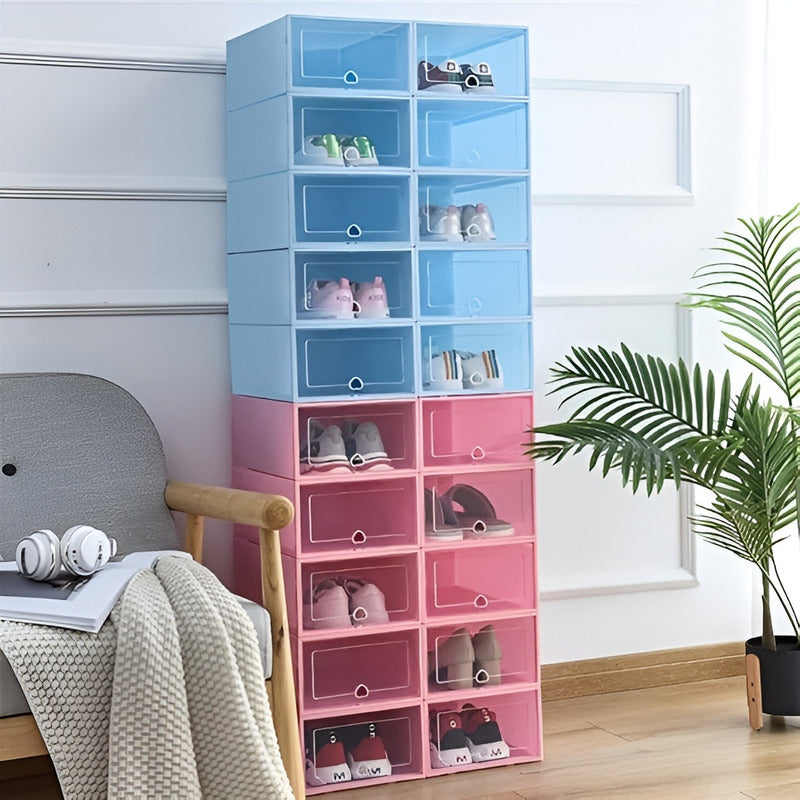 2 Caja Organizadora De Zapatos Cajas De Almacenamiento Cajon
