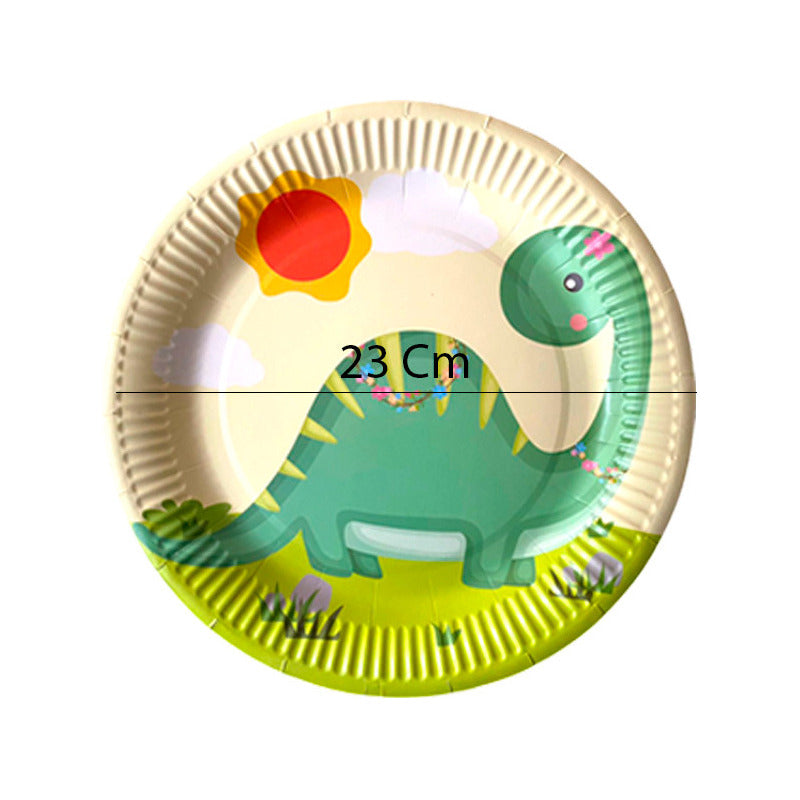 10 Platos Desechables Dinosaurio Platos Cumpleaños Dinosauri