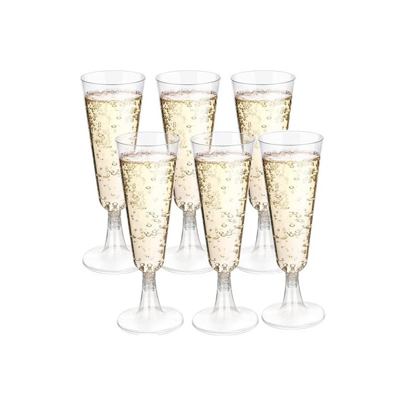 X6 Copa Acrilico Copas Champagne Copas Champaña 165ml