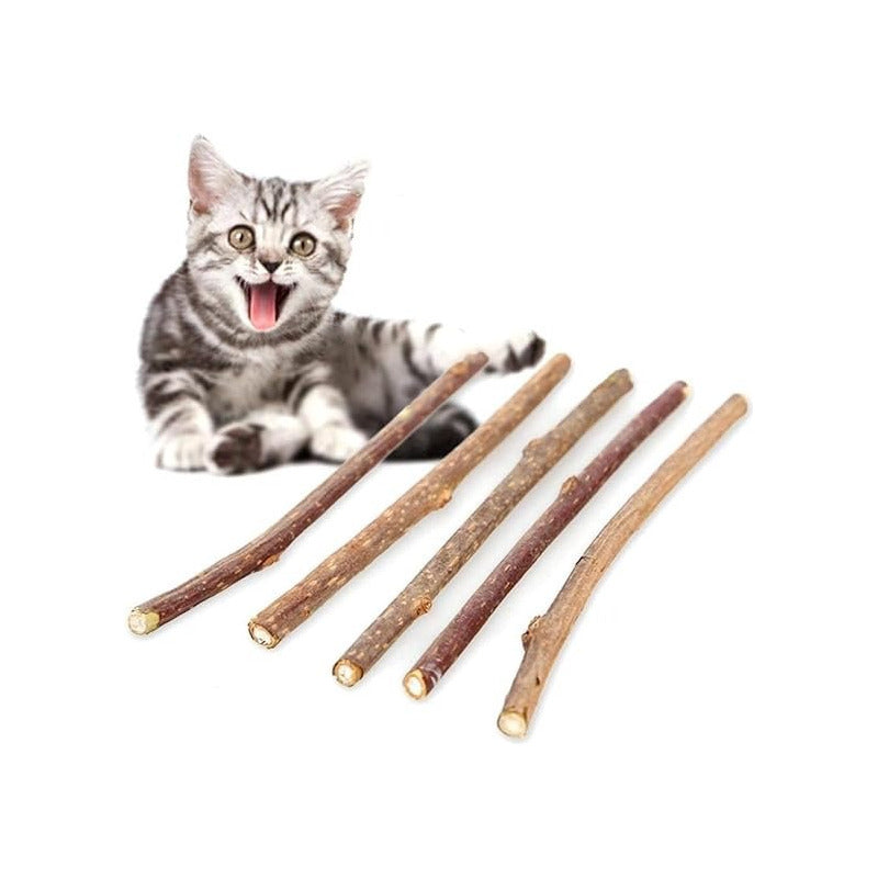10 Snack Para Gatos Palitos Hierba Gatera Juguete Yerba Gato