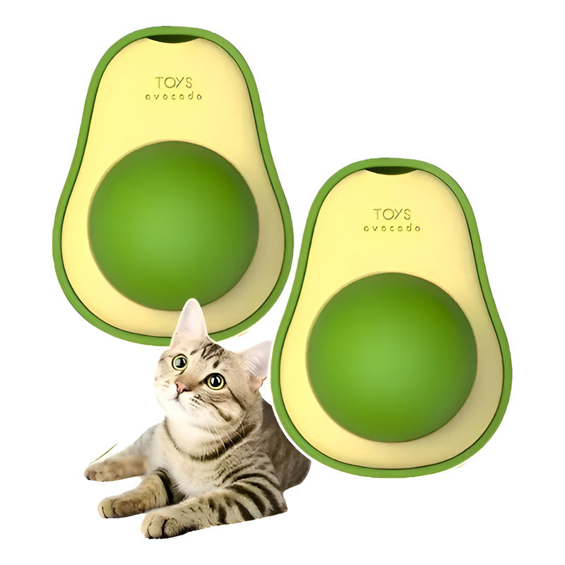 Pack 2 Juguete Catnip Para Gato Bola Giratoria Catnip Hierba