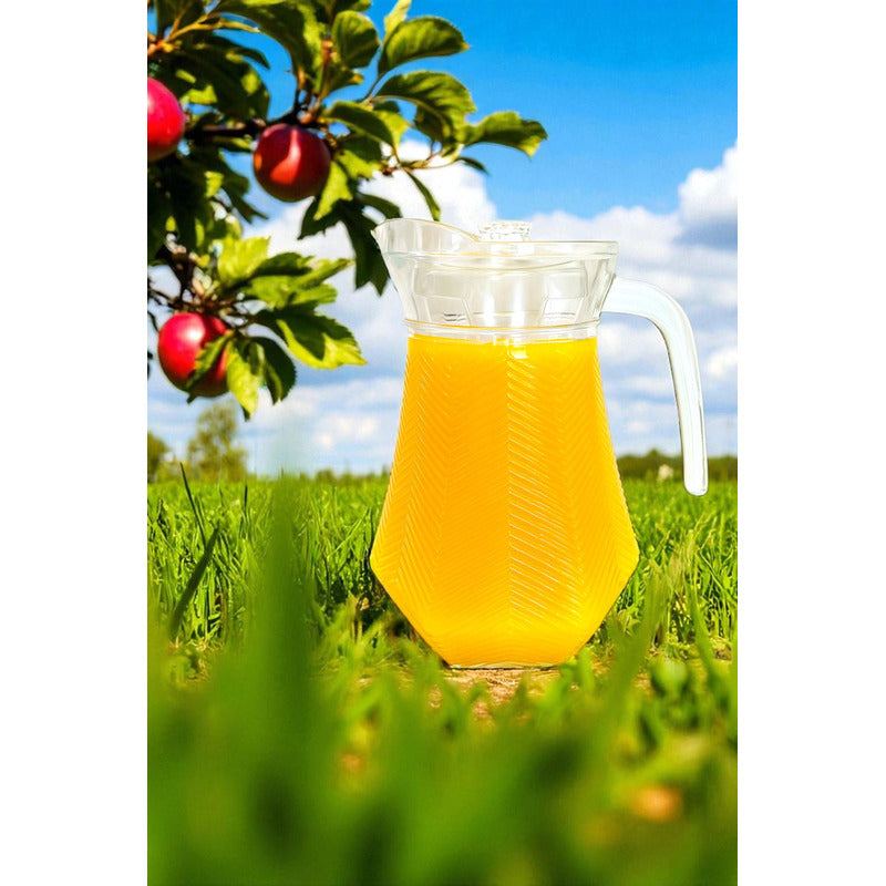 Jarra De Vidrio De Agua Jarra Jugo Jarras Agua Jarra De Vidrio Para Jugos Bebidas Cocteles Jarra Para Agua Con Tapa Jarra Vitrineon Cl Transparente
