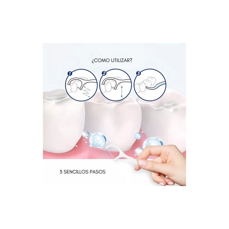 Pack 120 Palillo Hilo Dental Hilo Dental Limpiador De Diente