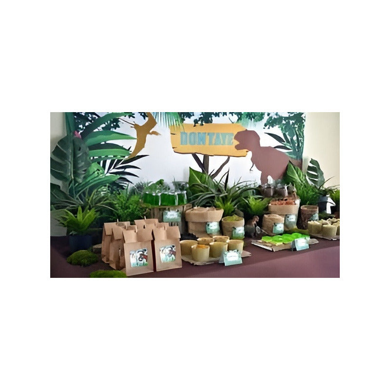 10 Platos Desechables Dinosaurio Platos Cumpleaños Dinosauri