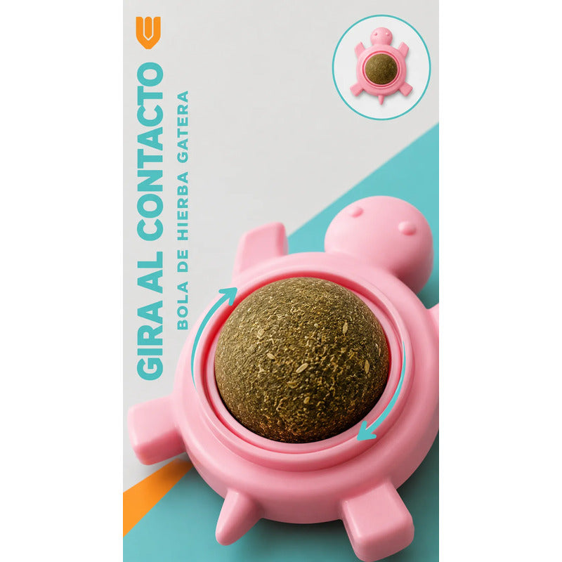 X4 Bola Hierba Gatera Catnip Snack Para Gatos Bola Adhesiva  Variado Pequeño