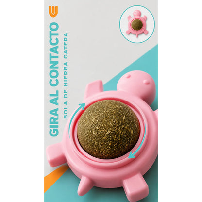 X4 Bola Hierba Gatera Catnip Snack Para Gatos Bola Adhesiva  Variado Pequeño