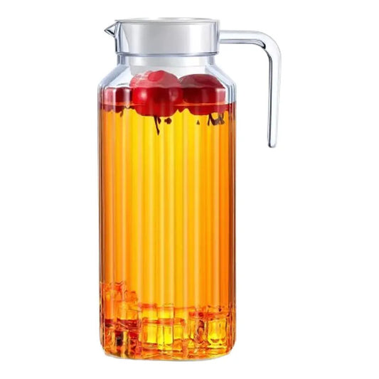 Set 3 Jarras De Vidrio Agua Jarra De Jugo Jarras Con Tapa