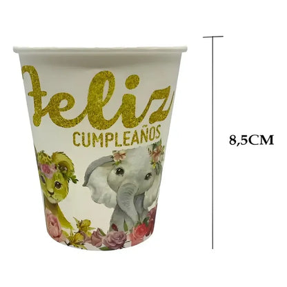 Vasos Cumpleaños Decoracion De Cumpleaños Vasos Desechables Blanco