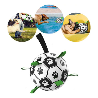 Pelota Para Perro Con Agarre Juguete Perro Pelota Perro 15cm Color Blanco